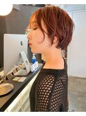 赤色ショート