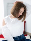 小顔補正立体カットで魅せる大人クールボブg小山20代30代40代