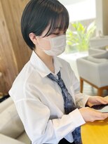 トップヘアー ミカワアンジョウ 安城(TOPHAIR MIKAWA ANJO)&nbsp;シースルーバングショート/ニュアンスカラー