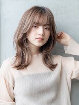 ケアリー 成増(Carelly) 大人かわいい前髪セシルカットココアブラウンフリンジウェーブ