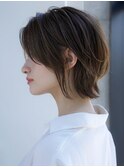 前髪なし外はねウルフボブ20代30代40代【AIN.表参道】川原大地