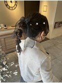 茨木/ヘアセット/LIVEヘア/ルーズポニー