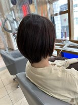 スタジオ アルファプラス 日暮里店(studio α+)&nbsp;ステップボーンカットカットボブショートハイライト白髪ぼかし