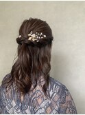 ハーフアップ☆お呼ばれセット