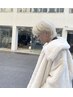 ハイトーンカラー+カット　【ブリーチ+オンカラー】