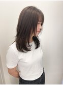 小顔レイヤーカット/ミディアムレイヤー/レイヤーロング