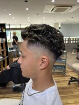 スウェル 千葉店(Swell)&nbsp;＊men's ハイライト×フェード×極道パーマ[千葉]