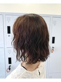 ウェーブパーマボブ