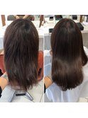 艶髪縮毛矯正Before/After