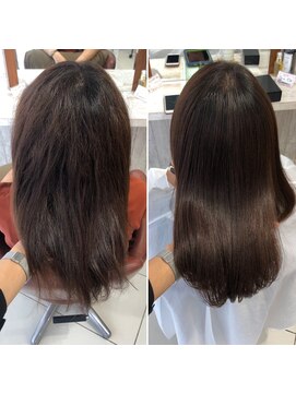 リラエ(North Lyrae) 艶髪縮毛矯正Before/After