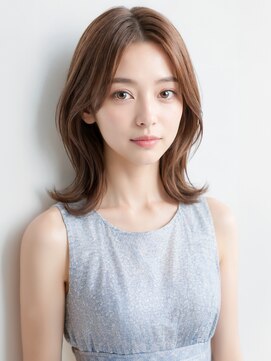 エリスホリエ(Eliss Horie) 【冬カラー】顔周りくびれレイヤー×ライトブラウン