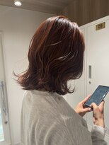 ヘアーメイク スリー(Hair Make 3) オレンジカラー／ミディアムレイヤー／ボブ