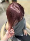 ワンホンヘア】ブリーチなしダブルカラーで作るワインレッド