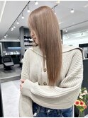 ワンブリーチで作るベージュカラー