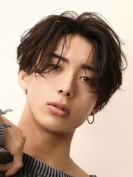 オーシャントーキョー 心斎橋(OCEAN TOKYO WEST) メンズセンターパートナチュラル毛流れ無造作パーマ