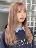 渋谷ミルクティーベージュハイトーンカラーヘーゼルベージュ30代