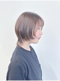 *丸みショートレイヤーボブくびれショートウルフマッシュウルフ