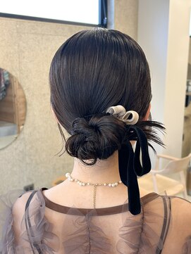 お呼ばれに◇ツヤ髪カチモリアレンジ