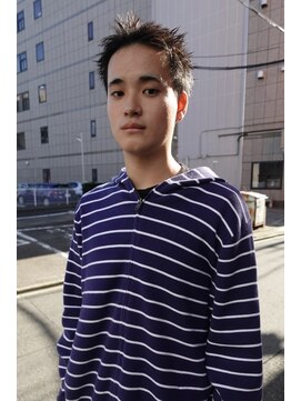 ソーレ(sole) スパイキーショート　メンズカット　ピンパーマ　バーバー