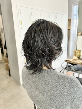 テラス トヨタ(Telasu Toyota) 朝楽5分セットのウルフレイヤーのゆるウェーブパーマ