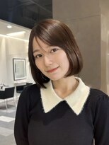 トータルビューティーサロン プリエ(prier)&nbsp;小顔ボブ/内巻きボブ/ショコラブラウン/髪質改善