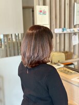 アシャ ヘアー ソリューション 神戸店(asha hair solution)&nbsp;ミルクティーブロンド/ダークブルー/デジタルパーマ/摂津本山