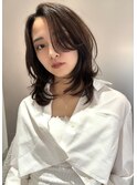 ミディアム×ラフカールレイヤースタイル