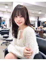 カシュカシュ 表参道(cache cache)&nbsp;薄め前髪顔まわりレイヤーカットシースルー前髪ハッシュカット