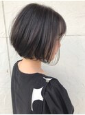 30代似合わせカット+カラーで 夏感アッシュ◎透明感ショート