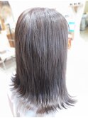 切りっぱなしボブグレージュカラー