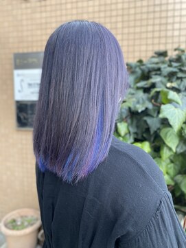 ミミック (mimic) 【派手髪】グレージュ×ビビッドユニコーン【インナーカラー 】