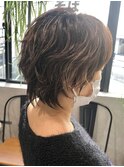 ショートウルフパーマ 【立川 ZEST CRES 吉岡俊】