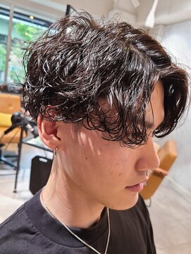 アンド(&.) メンズ韓国風波ウェーブ スパイラルパーマ♪