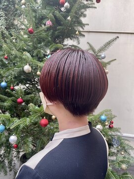 メイクス 表参道(MAKE'S omotesando) レッドブラウン×マッシュショート