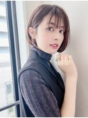 《カフネバイガーランド池袋》小顔カットの耳かけぱつっとボブ♪