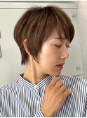 30代40代大人女性/前髪ありショートボブ/ショートヘア/髪質改善