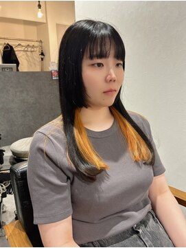 ノア(noah.) インナー/オレンジ/姫カット