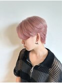 men's毛流れセンターパートパールカラーケアブリーチカラー