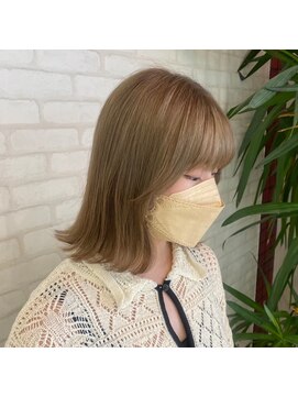 ビス リアン 川口店(Vis lien) 透明感抜群♪ダブルカラーブリーチミルクティーベージュ