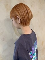 ルチア ヘア ステラ 京都店(Lucia hair stella)&nbsp;ショートヘア/アプリコットオレンジ/学割U24/京都/河原町