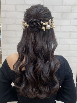 リラ(LILAC) パーティハーフアップ