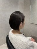 30代ボブ×ダークブラウン
