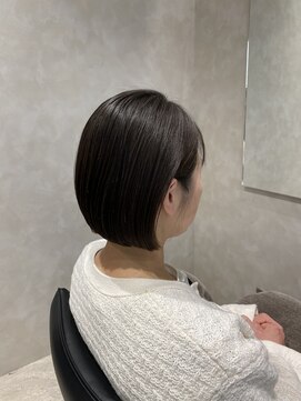 トキ(toki) 30代ボブ×ダークブラウン