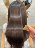 髪質改善*ロングレイヤーグレーベージュ*美髪【Zina船橋】