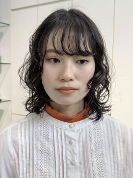 ロンドアンメゾン 原宿(Lond un Maison.) ワイドバングイメチェン美髪外ハネボブ+レイヤーカット韓国/原宿