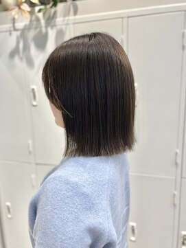 シュク 高円寺(SYUK) 切りっぱなしボブ/髪質改善カラー/SYUK高円寺【青木】