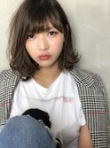 大人かわいいワンカールボブ【イルミナカラー】カーキグレージュ