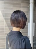 大人可愛い丸みボブピンクラベンダーベージュベビーピンク