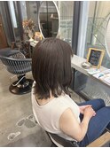 【安田汐里】透け感たっぷりブリーチなしグレージュカラー☆