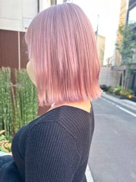 セイドット リー(Say. Ree) Say.切りっぱなしボブローズブラウンダークレッドモーヴピンク